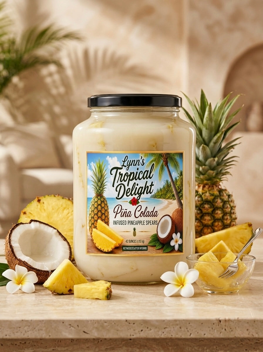 Piña Colada Infused Pineapple Spears