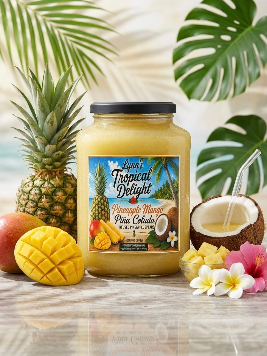 Pineapple Mango Piña Colada Infused Pineapple Spears